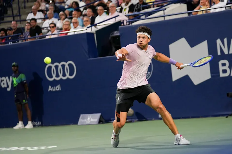 Ben Shelton of the United States will return to the National Bank Open in Canada this year to defend his title, here's how to watch the entire tournament. (Photo by Mert Alper Dervis/Anadolu via Getty Images)(Anadolu via Getty Images)