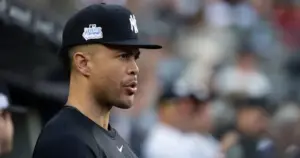 Stanton strains left calf while running, might not return in 2026 - MLB.com