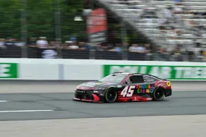 Cup Series race at New Hampshire begins on wet-weather tires