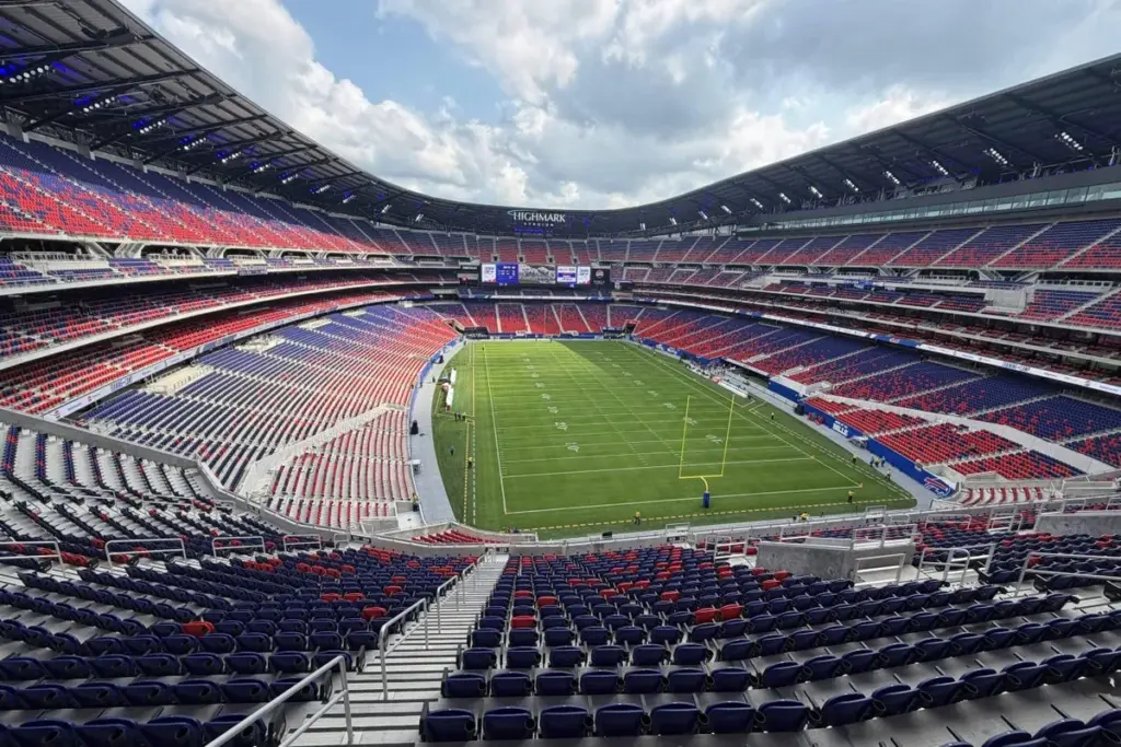 Bills, fans get first look inside new Highmark Stadium