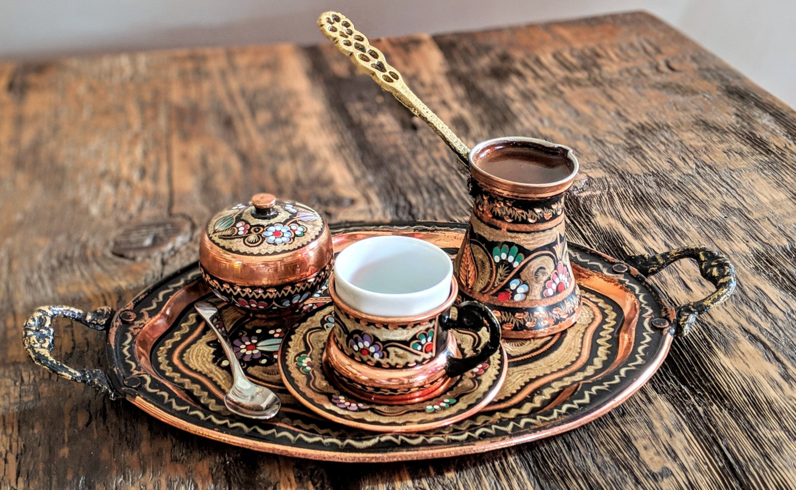 Turkish coffee in Serbian cafe