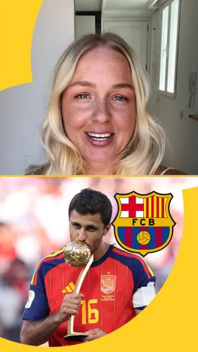 Elizabeth Conway split with Rodri and a Barcelona badge