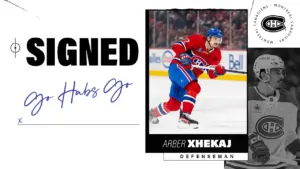 Habs Re-Sign Newhook to Multi-Year Extension